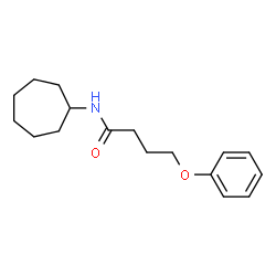 ChemSpider 2D Image | N-Cycloheptyl-4-phenoxybutanamide | C17H25NO2