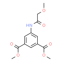 ChemSpider 2D Image | Dimethyl 5-[(methoxyacetyl)amino]isophthalate | C13H15NO6