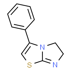 ChemSpider 2D Image | 3-Phenyl-5,6-dihydroimidazo(2,1-b)thiazole | C11H10N2S