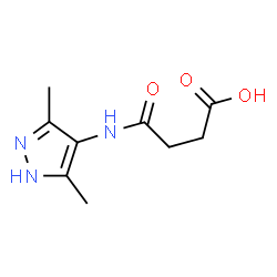 ChemSpider 2D Image | 3-[(3,5-dimethyl-1H-pyrazol-4-yl)carbamoyl]propanoic acid | C9H13N3O3