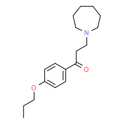 ChemSpider 2D Image | 3-(1-Azepanyl)-1-(4-propoxyphenyl)-1-propanone | C18H27NO2