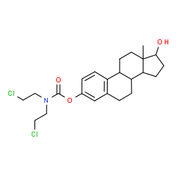 ChemSpider 2D Image | 17-Hydroxyestra-1,3,5(10)-trien-3-yl bis(2-chloroethyl)carbamate | C23H31Cl2NO3