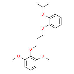 ChemSpider 2D Image | 2-[3-(2-Isopropoxyphenoxy)propoxy]-1,3-dimethoxybenzene | C20H26O5