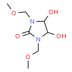 ChemSpider 2D Image | 1,3-BIS(METHOXYMETHYL)-4,5-DIHYDROXY-2-IMIDAZOLIDINONE | C7H14N2O5