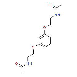 ChemSpider 2D Image | N,N'-[1,3-Phenylenebis(oxy-2,1-ethanediyl)]diacetamide | C14H20N2O4