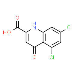ChemSpider 2D Image | 5,7-Dichlorokynurenic acid | C10H5Cl2NO3
