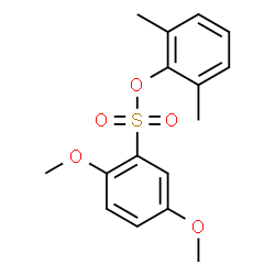 ChemSpider 2D Image | 2,6-Dimethylphenyl 2,5-dimethoxybenzenesulfonate | C16H18O5S