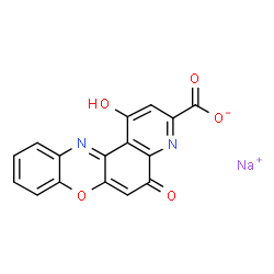 ChemSpider 2D Image | Pirenoxine sodium | C16H7N2NaO5