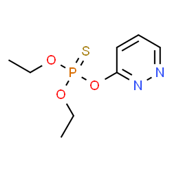 ChemSpider 2D Image | O,O-Diethyl O-3-pyridazinyl phosphorothioate | C8H13N2O3PS