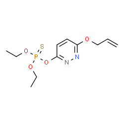 ChemSpider 2D Image | O-[6-(Allyloxy)-3-pyridazinyl] O,O-diethyl phosphorothioate | C11H17N2O4PS