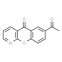 ChemSpider 2D Image | 7-Acetyl-5H-chromeno[2,3-b]pyridin-5-one | C14H9NO3