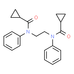 ChemSpider 2D Image | N,N'-1,2-Ethanediylbis(N-phenylcyclopropanecarboxamide) | C22H24N2O2