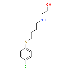 ChemSpider 2D Image | 2-({4-[(4-Chlorophenyl)sulfanyl]butyl}amino)ethanol | C12H18ClNOS