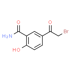 ChemSpider 2D Image | 5-Bromoacetyl salicylamide | C9H8BrNO3