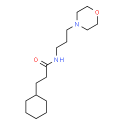 ChemSpider 2D Image | 3-Cyclohexyl-N-[3-(4-morpholinyl)propyl]propanamide | C16H30N2O2