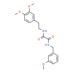 ChemSpider 2D Image | N-[2-(3,4-Dimethoxyphenyl)ethyl]-N'-(3-methoxybenzyl)ethanediamide | C20H24N2O5