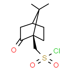 ChemSpider 2D Image | [(1R)-7,7-Dimethyl-2-oxobicyclo[2.2.1]hept-1-yl]methanesulfonyl chloride | C10H15ClO3S