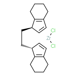 ChemSpider 2D Image | (1R,1'R)-1,1'-(1,2-Ethanediyl)bis-4,5,6,7-tetrahydro-1H-indene - dichlorozirconium (1:1) | C20H26Cl2Zr