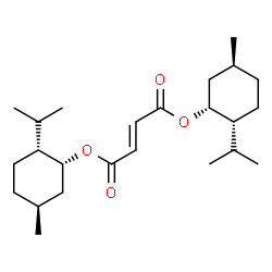 ChemSpider 2D Image | Bis[(1R,2R,5S)-2-isopropyl-5-methylcyclohexyl] (2E)-2-butenedioate | C24H40O4