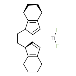 ChemSpider 2D Image | (1S)-1,1'-(1,2-Ethanediyl)bis-4,5,6,7-tetrahydro-1H-indene - difluorotitanium (1:1) | C20H26F2Ti
