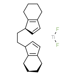 ChemSpider 2D Image | (1'R)-1,1'-(1,2-Ethanediyl)bis-4,5,6,7-tetrahydro-1H-indene - difluorotitanium (1:1) | C20H26F2Ti