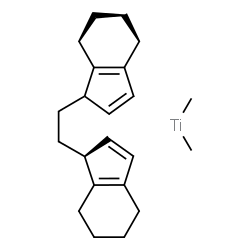 ChemSpider 2D Image | (1S)-1,1'-(1,2-Ethanediyl)bis-4,5,6,7-tetrahydro-1H-indene - dimethyltitanium (1:1) | C22H32Ti