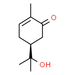 ChemSpider 2D Image | (5S)-5-(2-Hydroxy-2-propanyl)-2-methyl-2-cyclohexen-1-one | C10H16O2