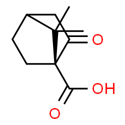 ChemSpider 2D Image | (1S)-7,7-Dimethyl-2-oxobicyclo[2.2.1]heptane-1-carboxylic acid | C10H14O3