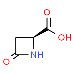 ChemSpider 2D Image | (S)-4-Oxoazetidine-2-carboxylic acid | C4H5NO3