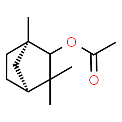 ChemSpider 2D Image | (1R,4S)-1,3,3-Trimethylbicyclo[2.2.1]hept-2-yl acetate | C12H20O2