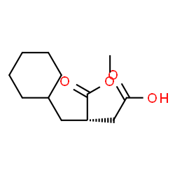 ChemSpider 2D Image | 1-Methyl (2S)-2-(cyclohexylmethyl)butanedioate | C12H20O4