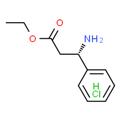 ChemSpider 2D Image | (S)-Ethyl 3-amino-3-phenylpropanoate hydrochloride | C11H16ClNO2