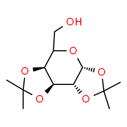 ChemSpider 2D Image | [(3aR,5aS,8aS,8bR)-2,2,7,7-Tetramethyltetrahydro-3aH-bis[1,3]dioxolo[4,5-b:4',5'-d]pyran-5-yl]methanol | C12H20O6
