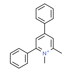 ChemSpider 2D Image | 1,2-Dimethyl-4,6-diphenylpyridinium | C19H18N