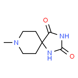 ChemSpider 2D Image | 8-Methyl-1,3,8-triazaspiro[4.5]decane-2,4-dione | C8H13N3O2
