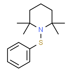 ChemSpider 2D Image | 2,2,6,6-Tetramethyl-1-(phenylsulfanyl)piperidine | C15H23NS