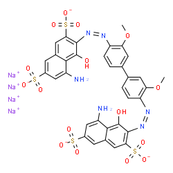 ChemSpider 2D Image | C.I. Direct Blue 15 | C34H24N6Na4O16S4