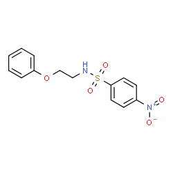 ChemSpider 2D Image | 4-Nitro-N-(2-phenoxyethyl)benzenesulfonamide | C14H14N2O5S