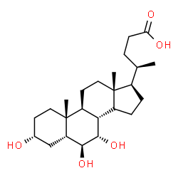 ChemSpider 2D Image | a-Muricholic acid | C24H40O5