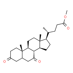ChemSpider 2D Image | 7b-Hydroxy-3-oxo-5b-cholanoic acid | C25H38O4