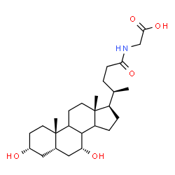 ChemSpider 2D Image | Chenodeoxycholic acid glycine conjugate | C26H43NO5