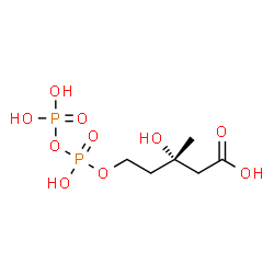 ChemSpider 2D Image | Pyrophosphomevalonate | C6H14O10P2