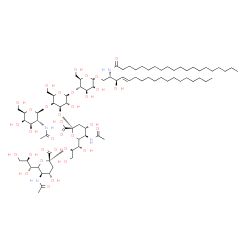 ChemSpider 2D Image | Ganglioside GD2 (d18:1/20:0) | C80H142N4O34