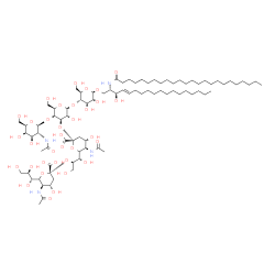ChemSpider 2D Image | Ganglioside GD2 (d18:1/24:0) | C84H150N4O34
