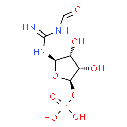 ChemSpider 2D Image | 2-(Formamido)-N1-(5-phospho-D-ribosyl)acetamidine | C6H12N3O8P