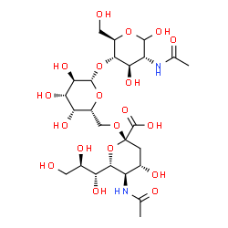 ChemSpider 2D Image | 6-Sialyl-N-acetyllactosamine | C25H42N2O19
