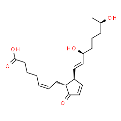 ChemSpider 2D Image | 19(R)-hydroxy Prostaglandin A2 | C20H30O5