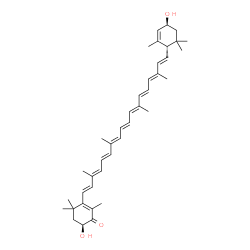 ChemSpider 2D Image | (3S,3'S,6'S)-3,3'-Dihydroxy-4',5'-didehydro-5',6'-dihydro-beta,beta-caroten-4-one | C40H54O3