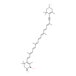 ChemSpider 2D Image | (3S,3'R,4R)-7',8'-Didehydro-beta,beta-carotene-3,3',4-triol | C40H54O3
