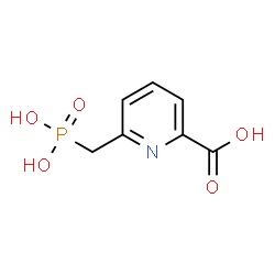 ChemSpider 2D Image | 6-(Phosphonomethyl)-2-pyridinecarboxylic acid | C7H8NO5P